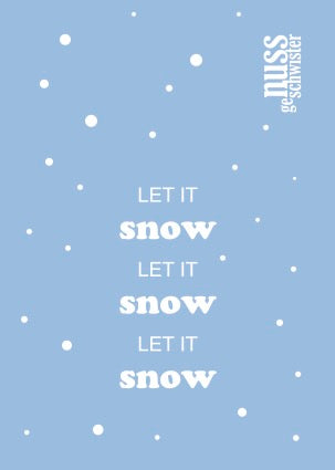 Grusskarte "let it snow"