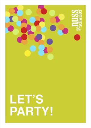 Grusskarte "let's party"